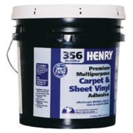 HENRY HENRY 356C MultiPro 12075 Carpet and Sheet Adhesive, Paste, Mild, 4 gal Pail 12075